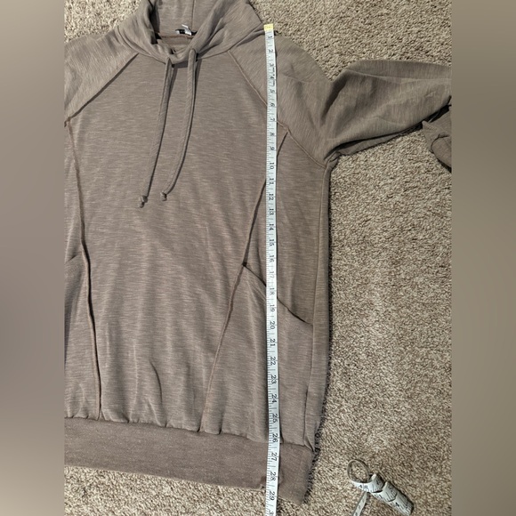 Cozy Tan Cowl Neck Tunic Top - Picture 7 of 7